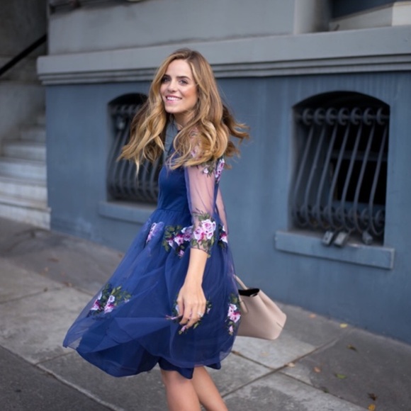 Chicwish Dresses & Skirts - Chicwise Rose Embroidered Dress